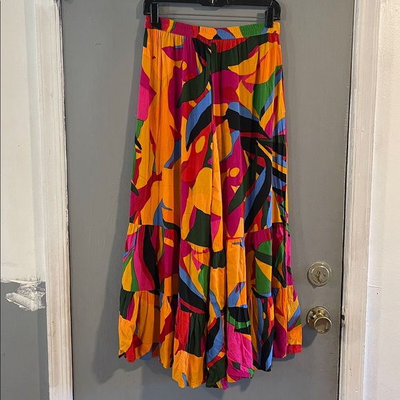 True Destinations Resort Wear Flare Pants Beach Coverup Wide Leg Size L - Picture 6 of 6